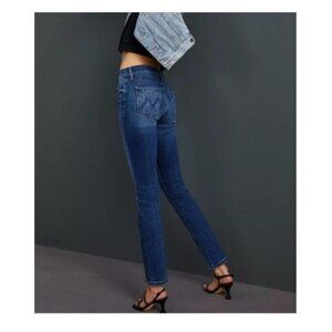 Mother Denim Mid Rise Dazzler Ankle Jeans in On The Edge Size 28